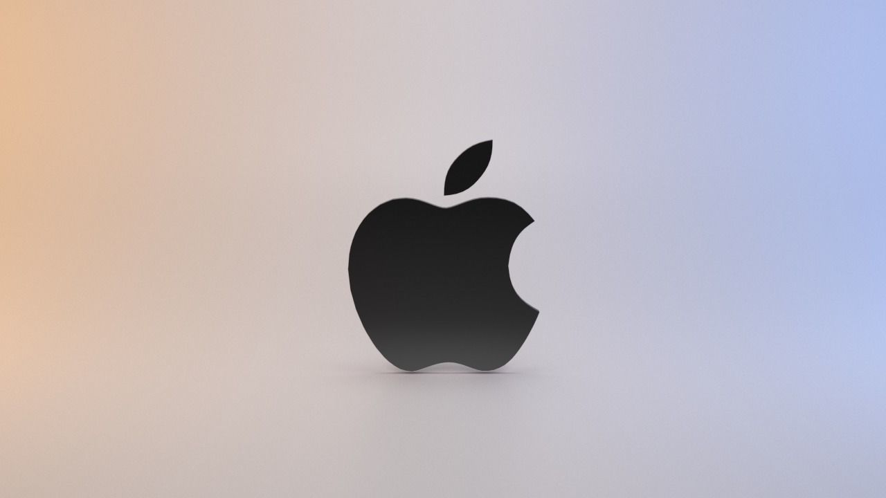 Apple Logo Low-poly 3D model_8