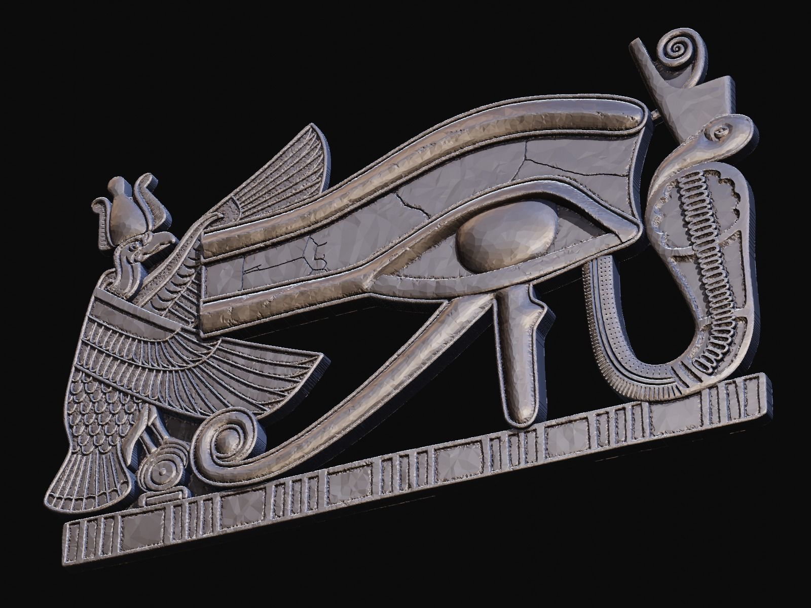 Eye of Ra for CNC Router and 3D print model_3