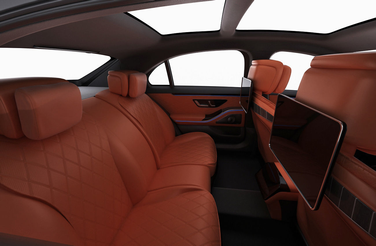 Mercedes-Benz S-class 2021 LWB and SWB 3D model_18