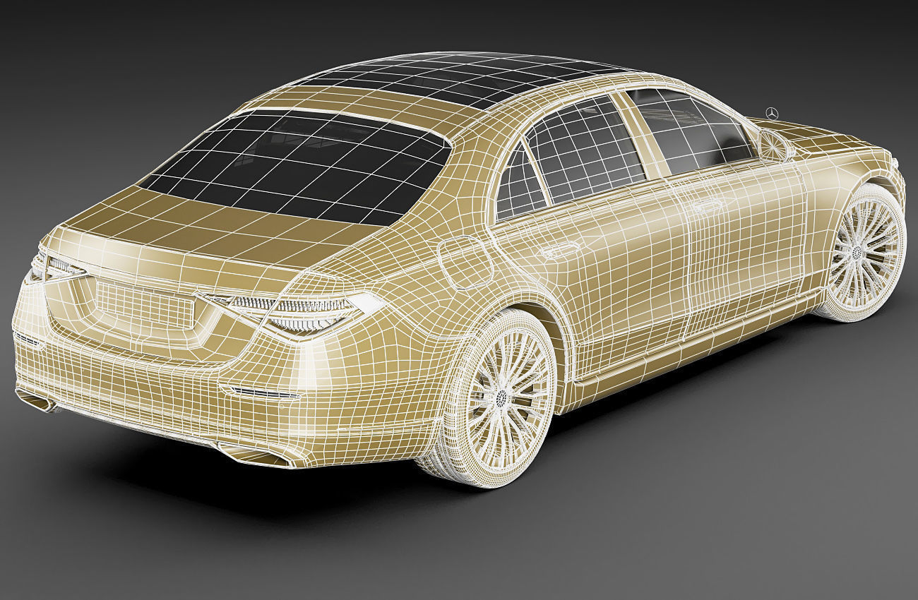Mercedes-Benz S-class 2021 LWB and SWB 3D model_27