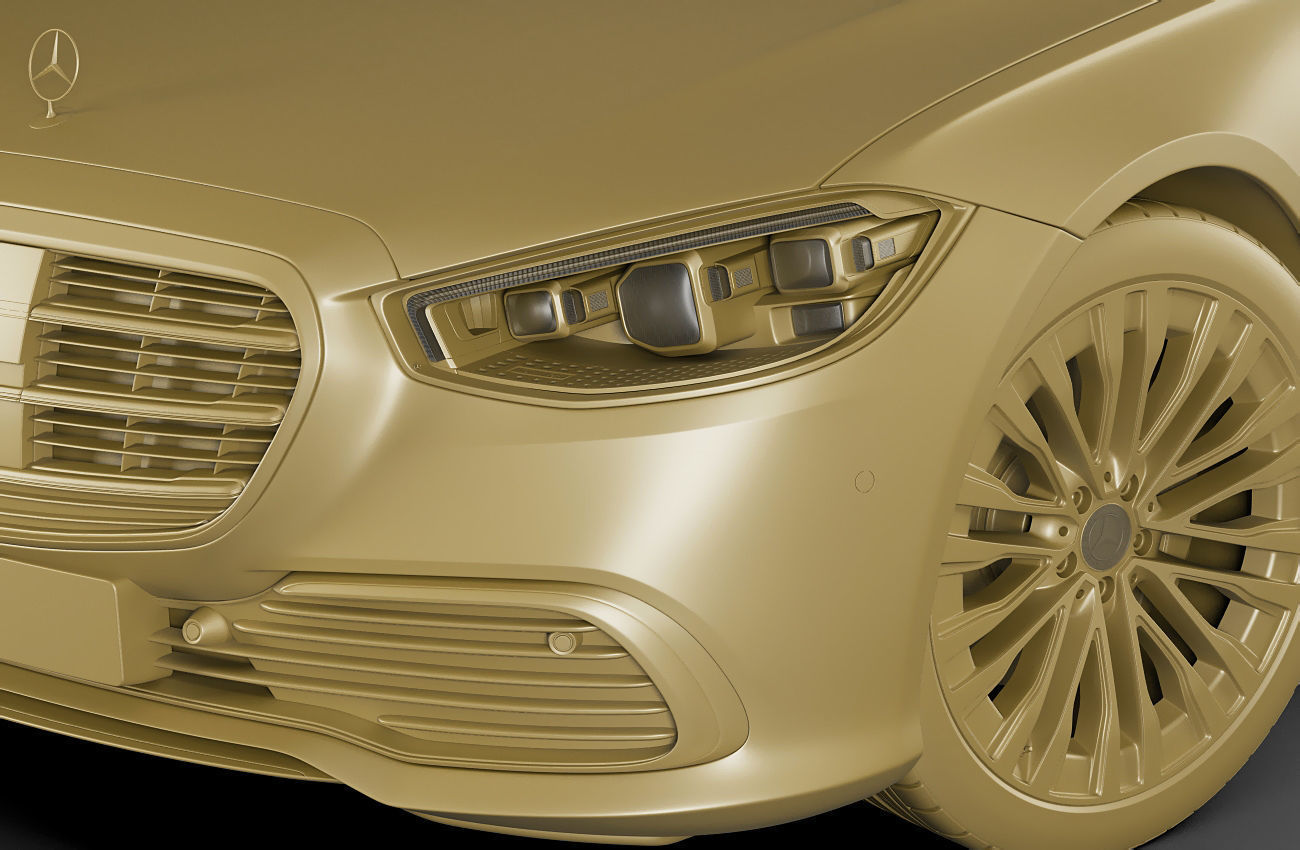 Mercedes-Benz S-class 2021 LWB and SWB 3D model_23