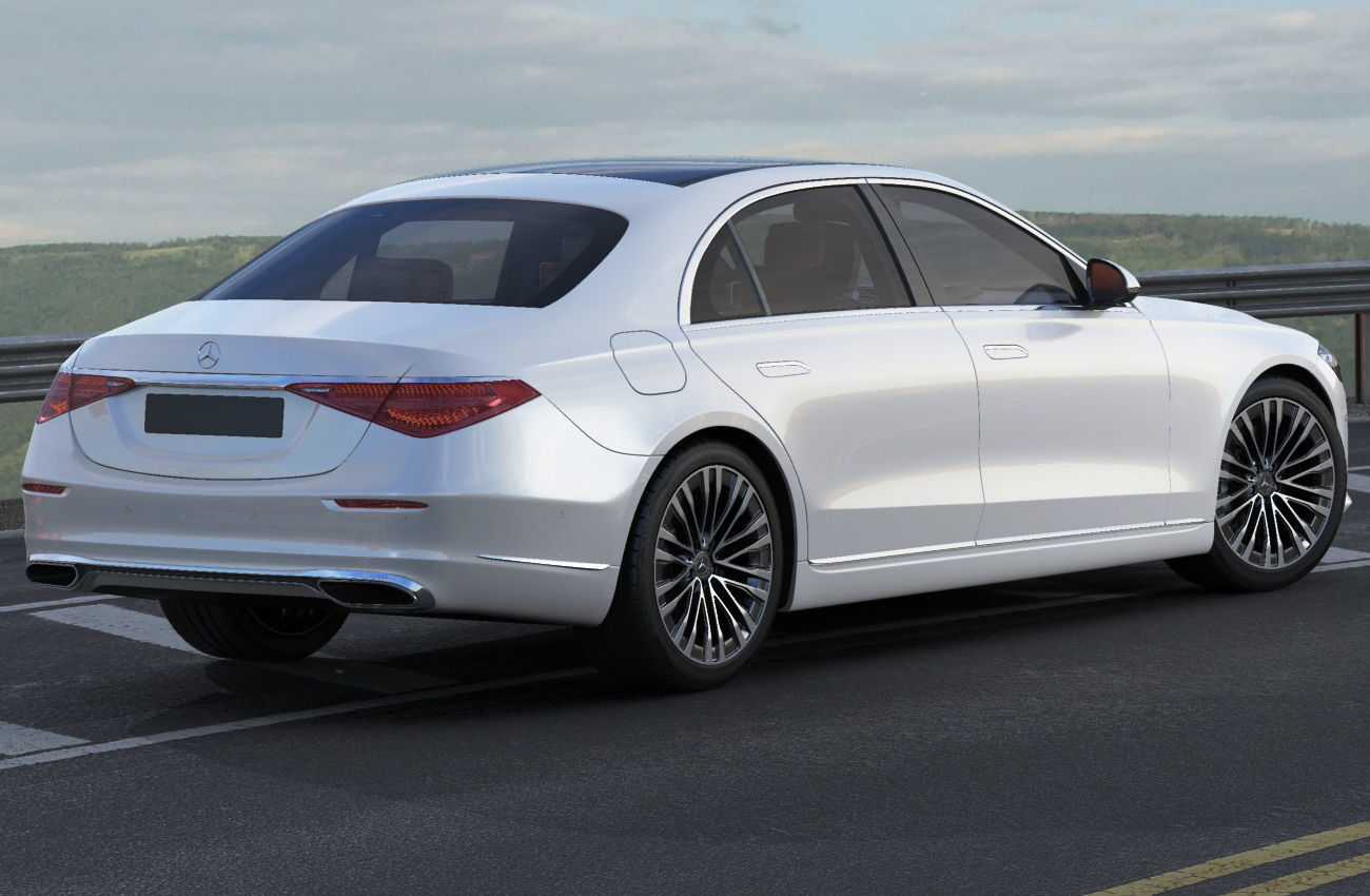 Mercedes-Benz S-class 2021 LWB and SWB 3D model_20