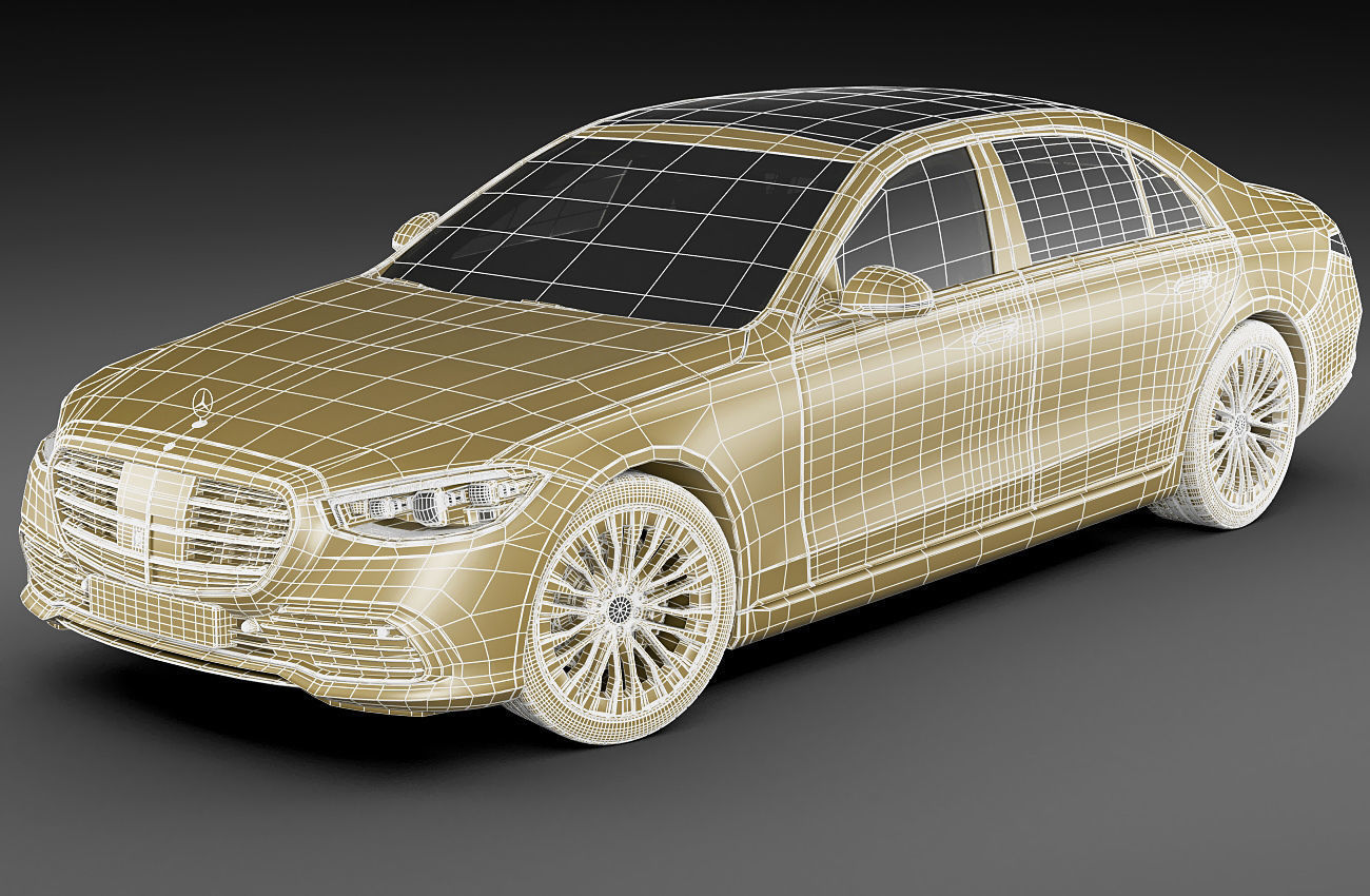 Mercedes-Benz S-class 2021 LWB and SWB 3D model_26