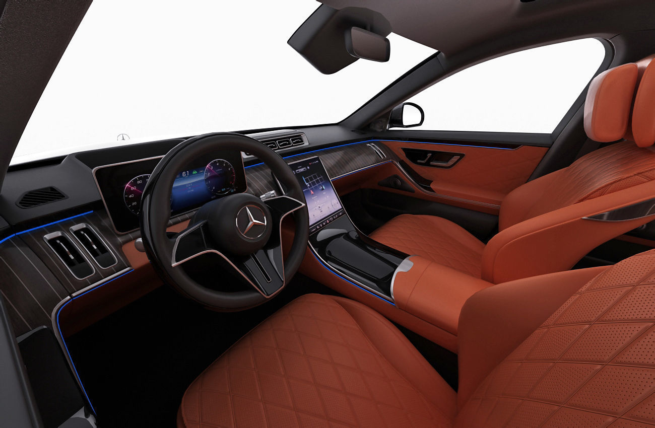 Mercedes-Benz S-class 2021 LWB and SWB 3D model_16