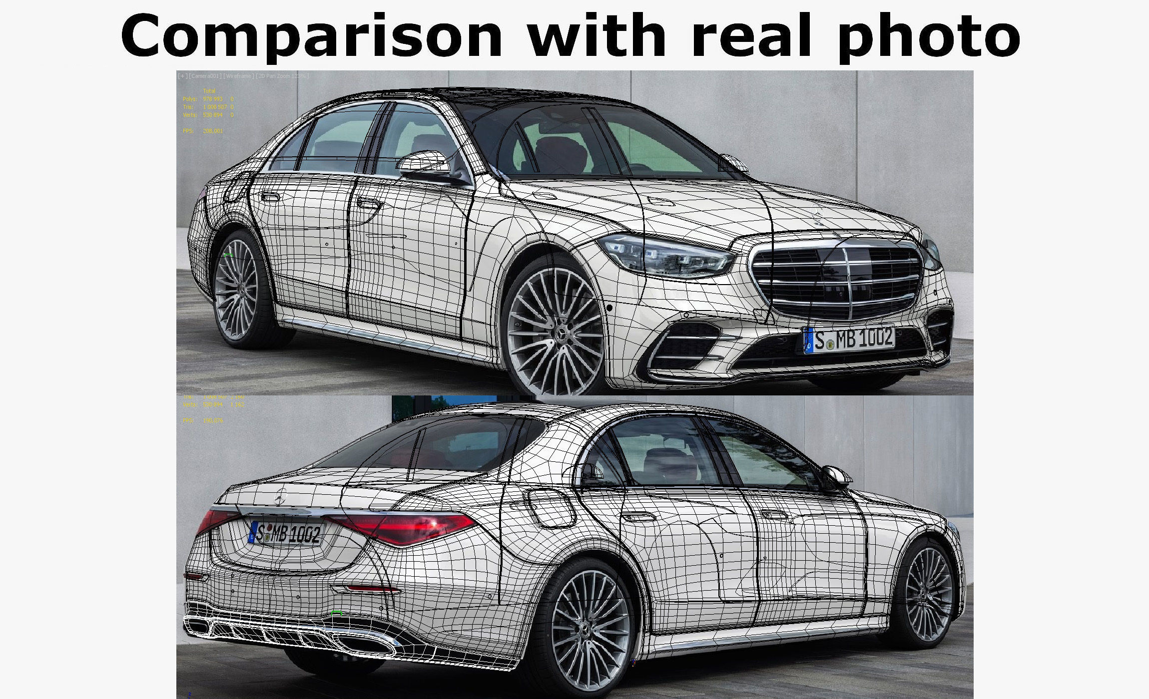 Mercedes-Benz S-class 2021 LWB and SWB 3D model_28