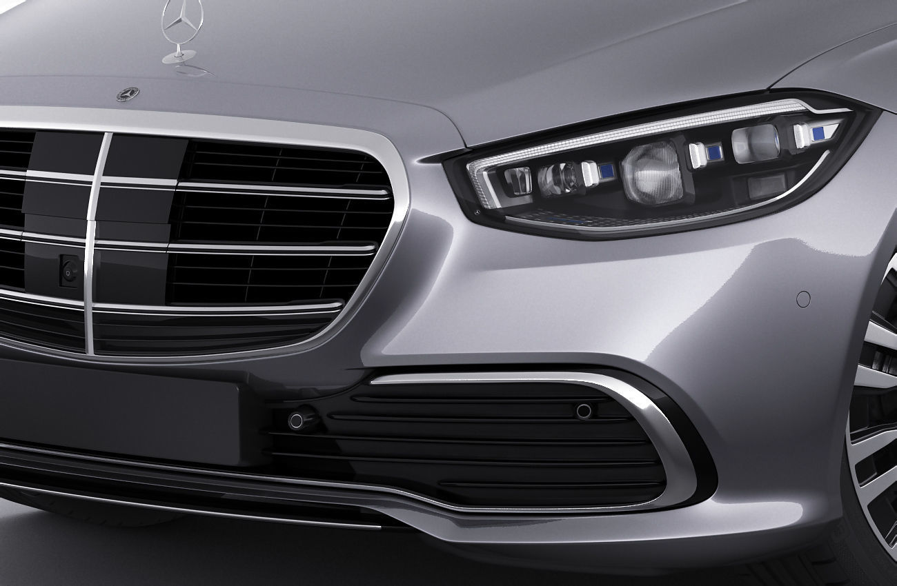 Mercedes-Benz S-class 2021 LWB and SWB 3D model_4