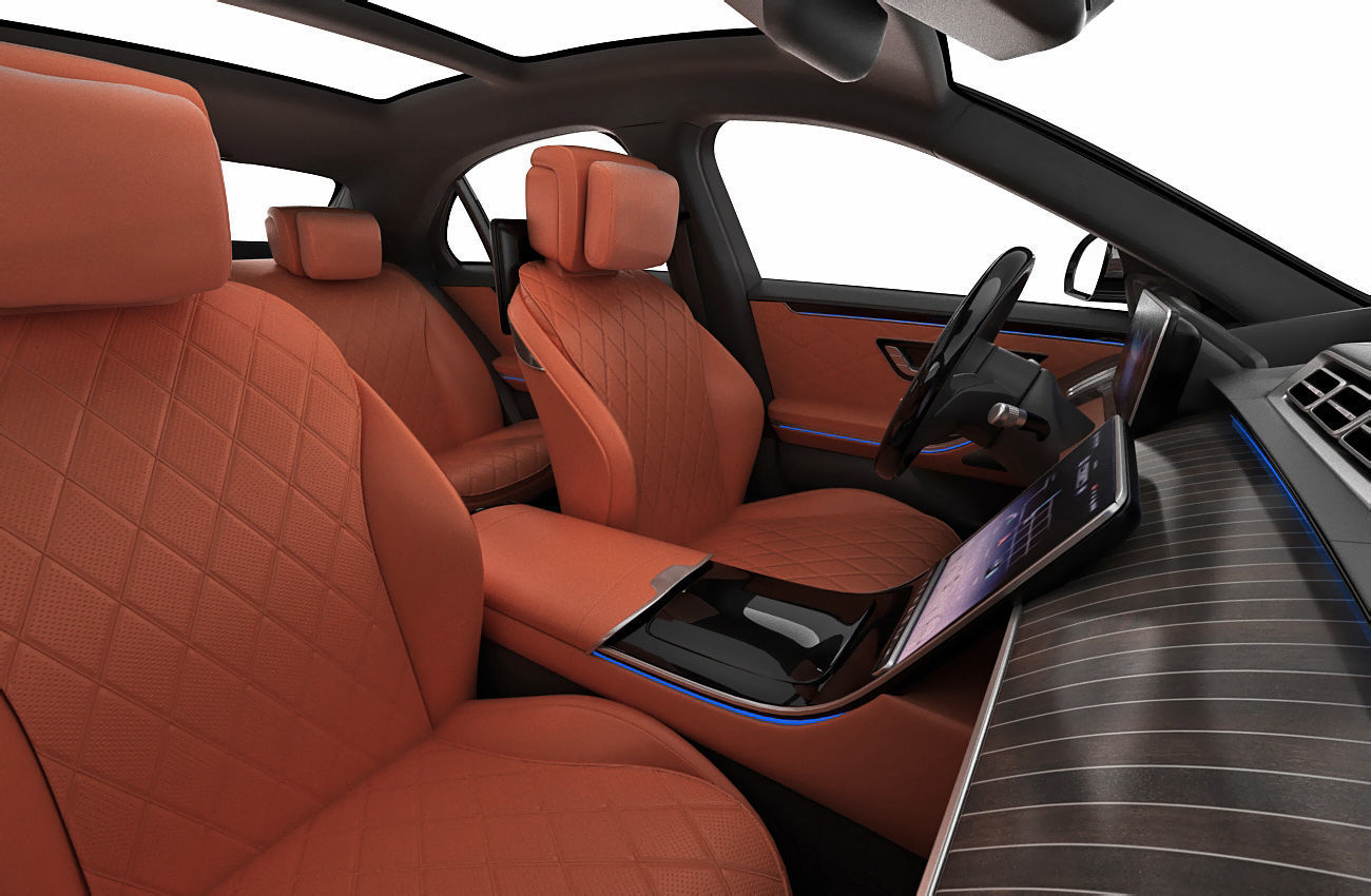 Mercedes-Benz S-class 2021 LWB and SWB 3D model_17