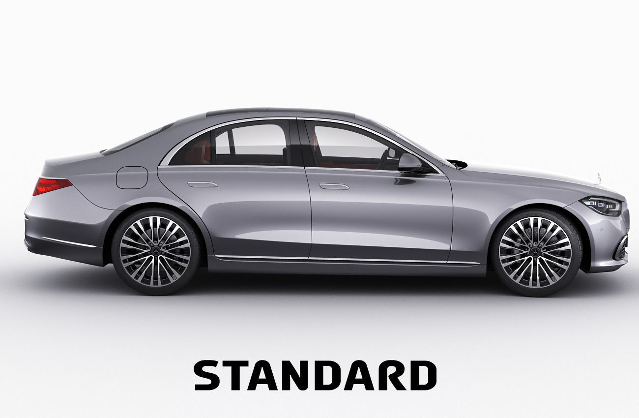 Mercedes-Benz S-class 2021 LWB and SWB 3D model_3