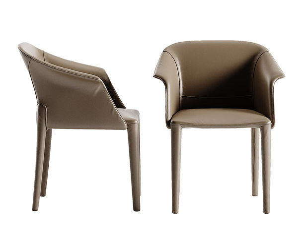 Cattelan Italia Mad Max Keramik table Zuleika chair set 3D model 7