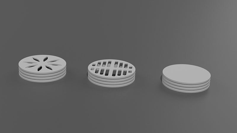 Shower Drain Covers - Bathroom Floor Drain Filter 3D print model_4