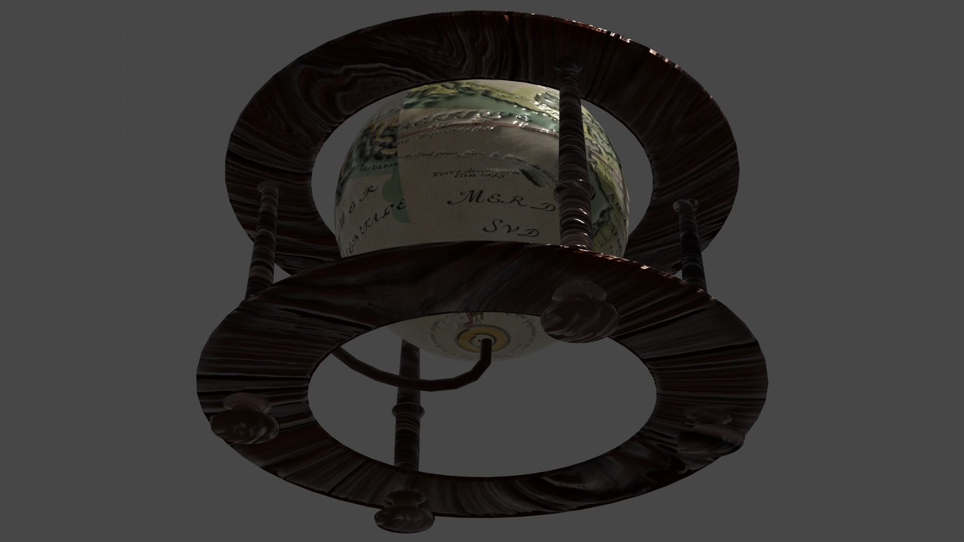 World ball 3D model_2