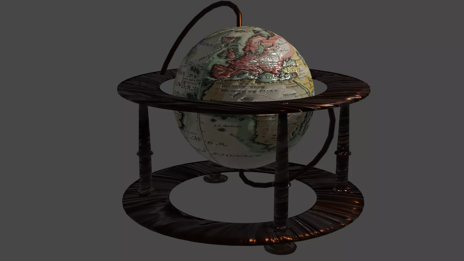 World ball 3D model_0