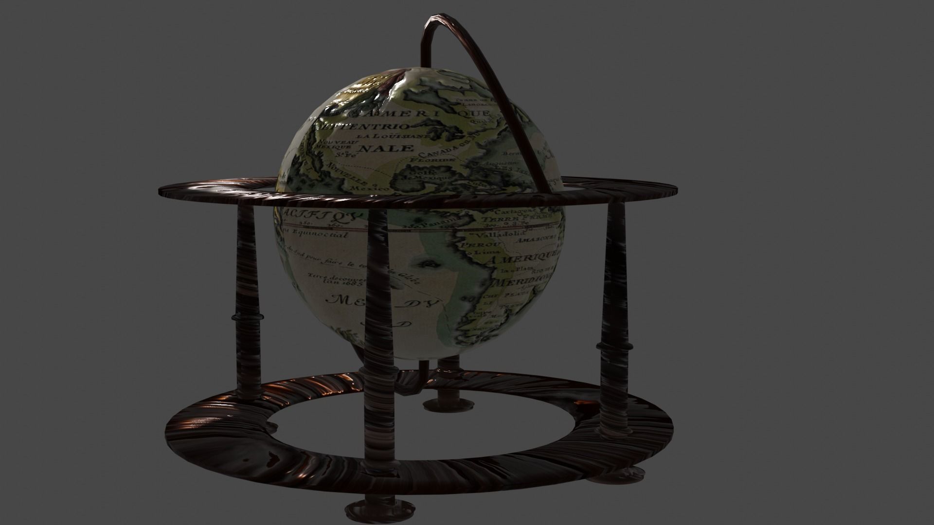 World ball 3D model_1
