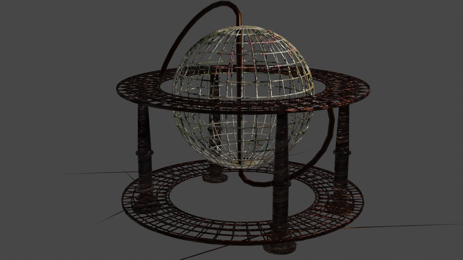 World ball 3D model_4