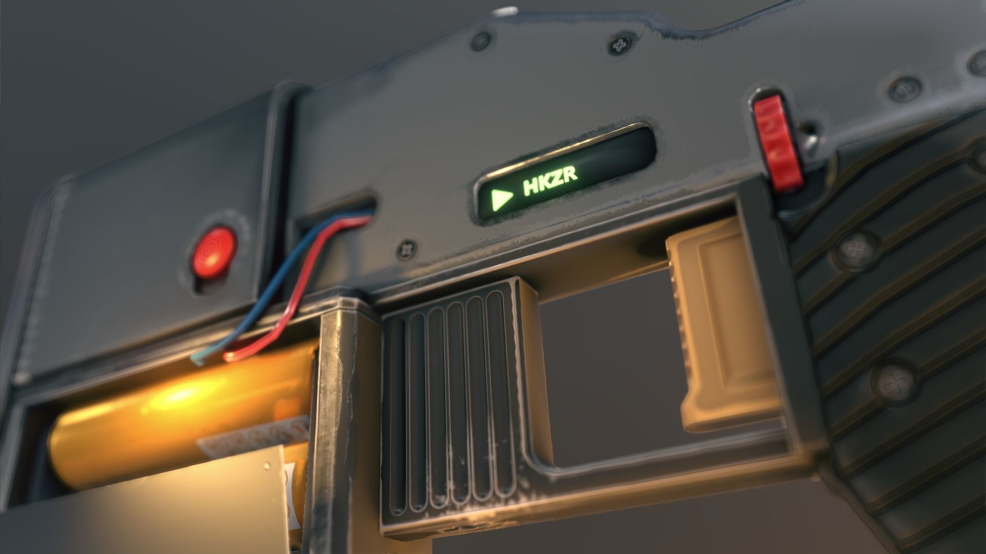 Hackzr - Hacking taser gun Low-poly 3D model_3