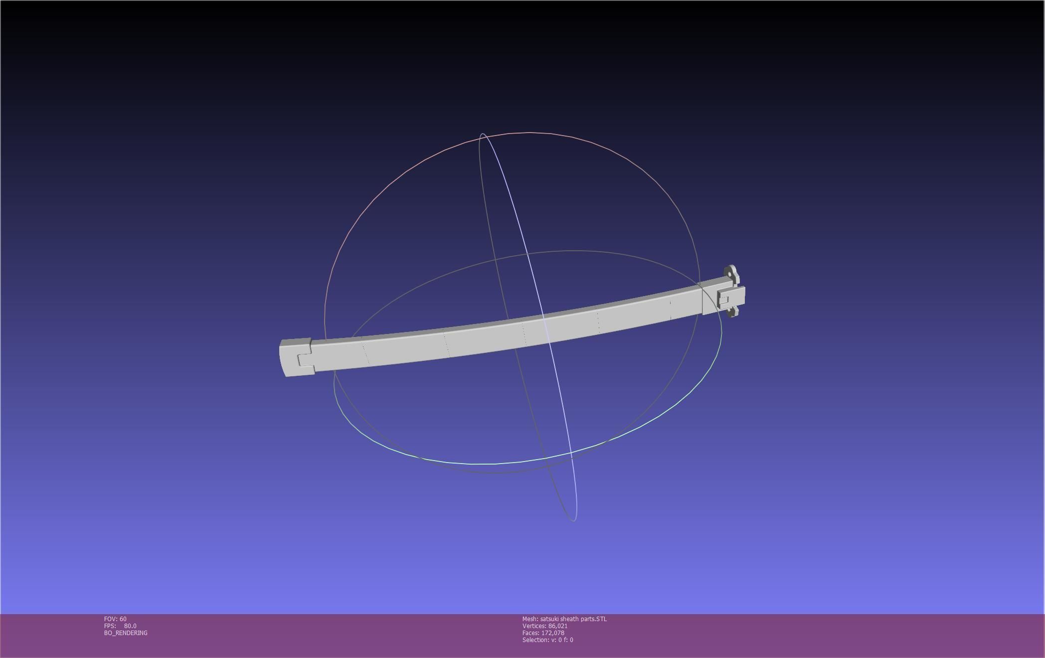 Kill La Kill Satsuki Sword And Sheath Printable Assembly 3D print model_88