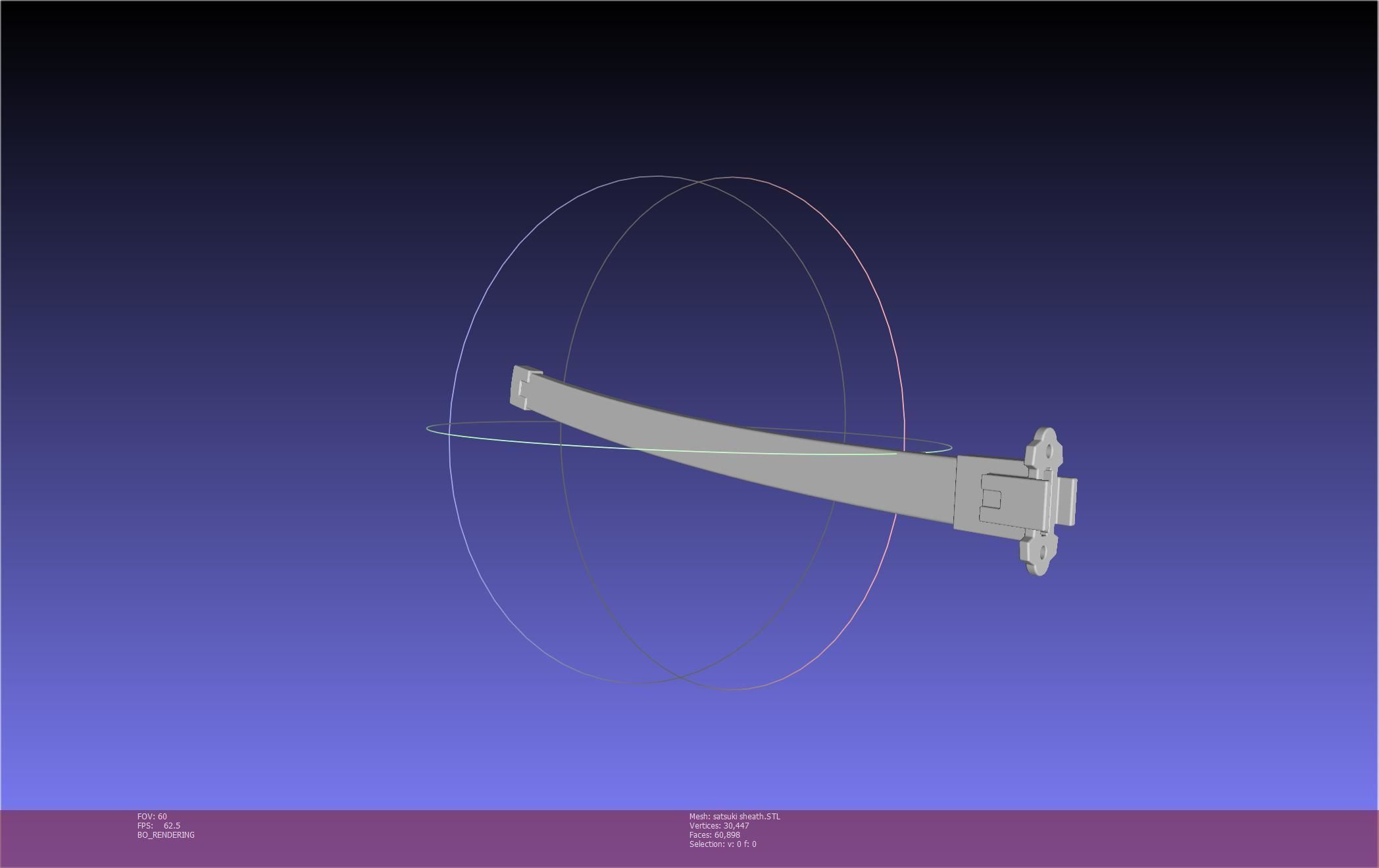 Kill La Kill Satsuki Sword And Sheath Printable Assembly 3D print model_76