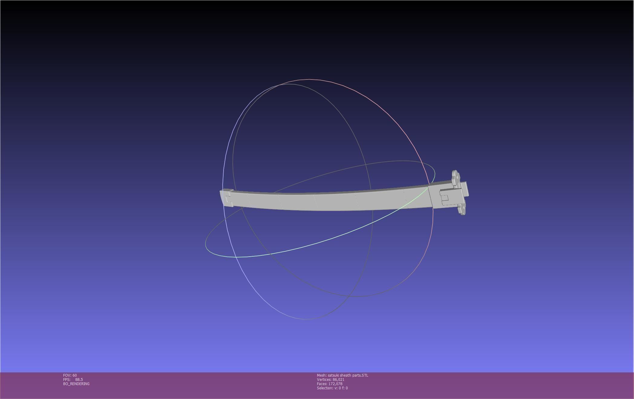 Kill La Kill Satsuki Sword And Sheath Printable Assembly 3D print model_103