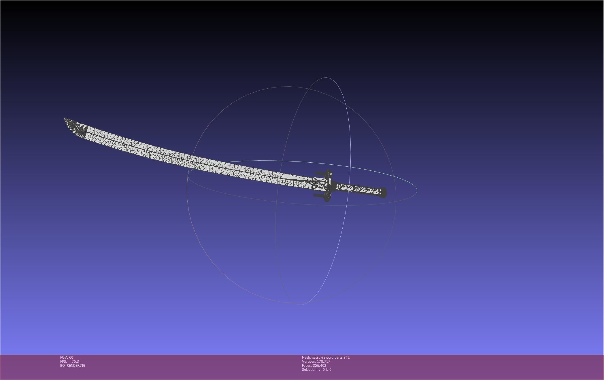 Kill La Kill Satsuki Sword And Sheath Printable Assembly 3D print model_86