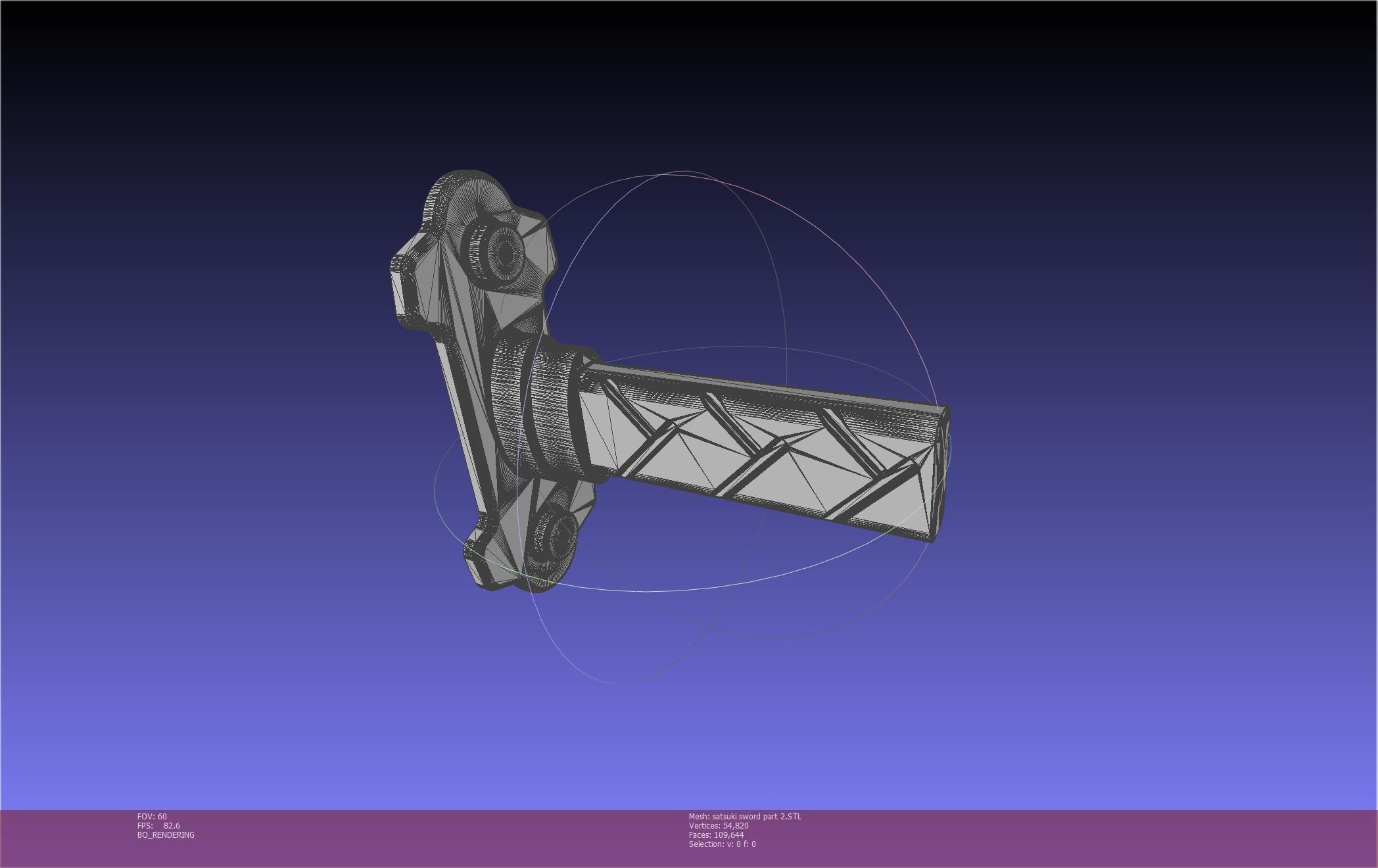 Kill La Kill Satsuki Sword And Sheath Printable Assembly 3D print model_2