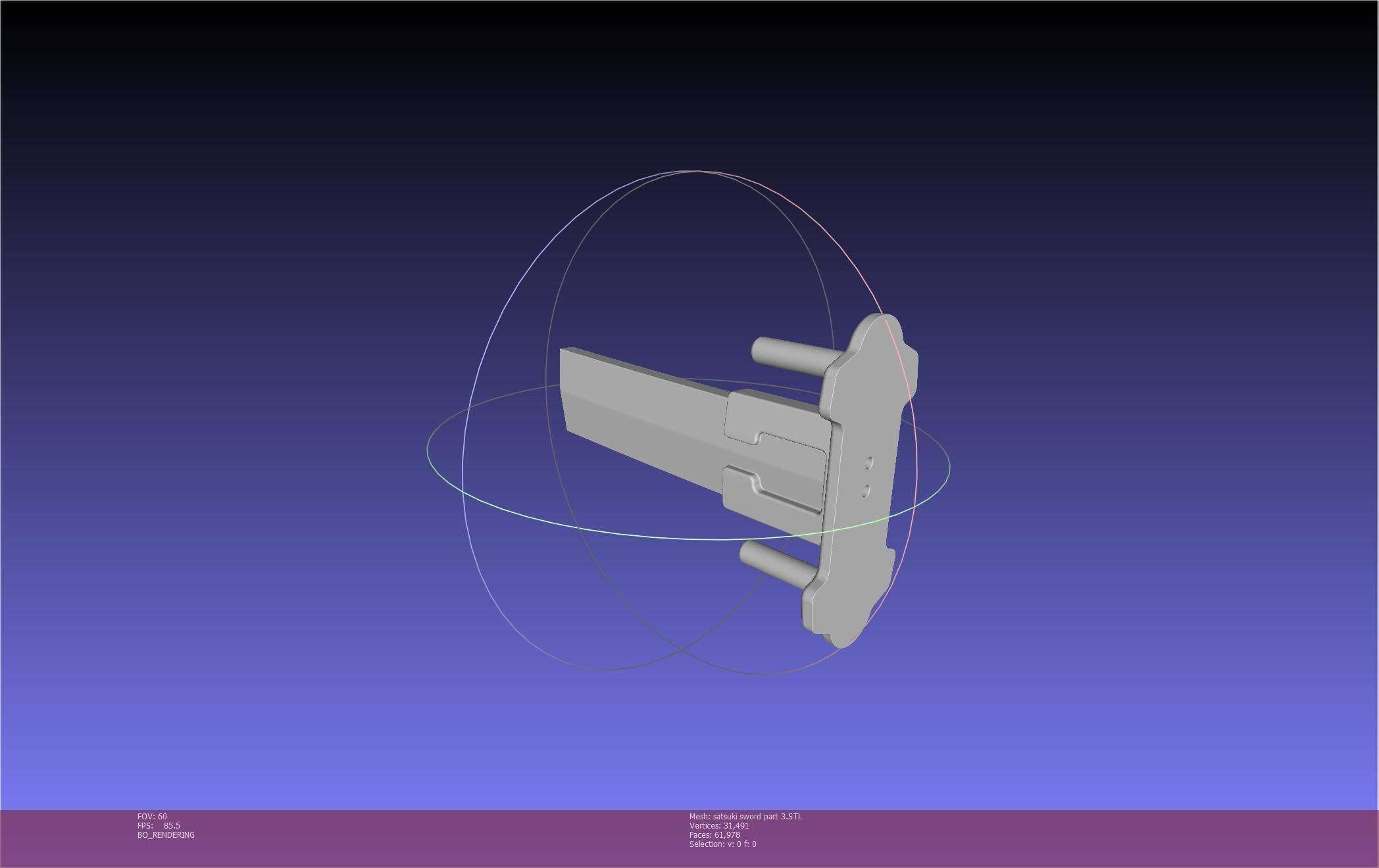 Kill La Kill Satsuki Sword And Sheath Printable Assembly 3D print model_101