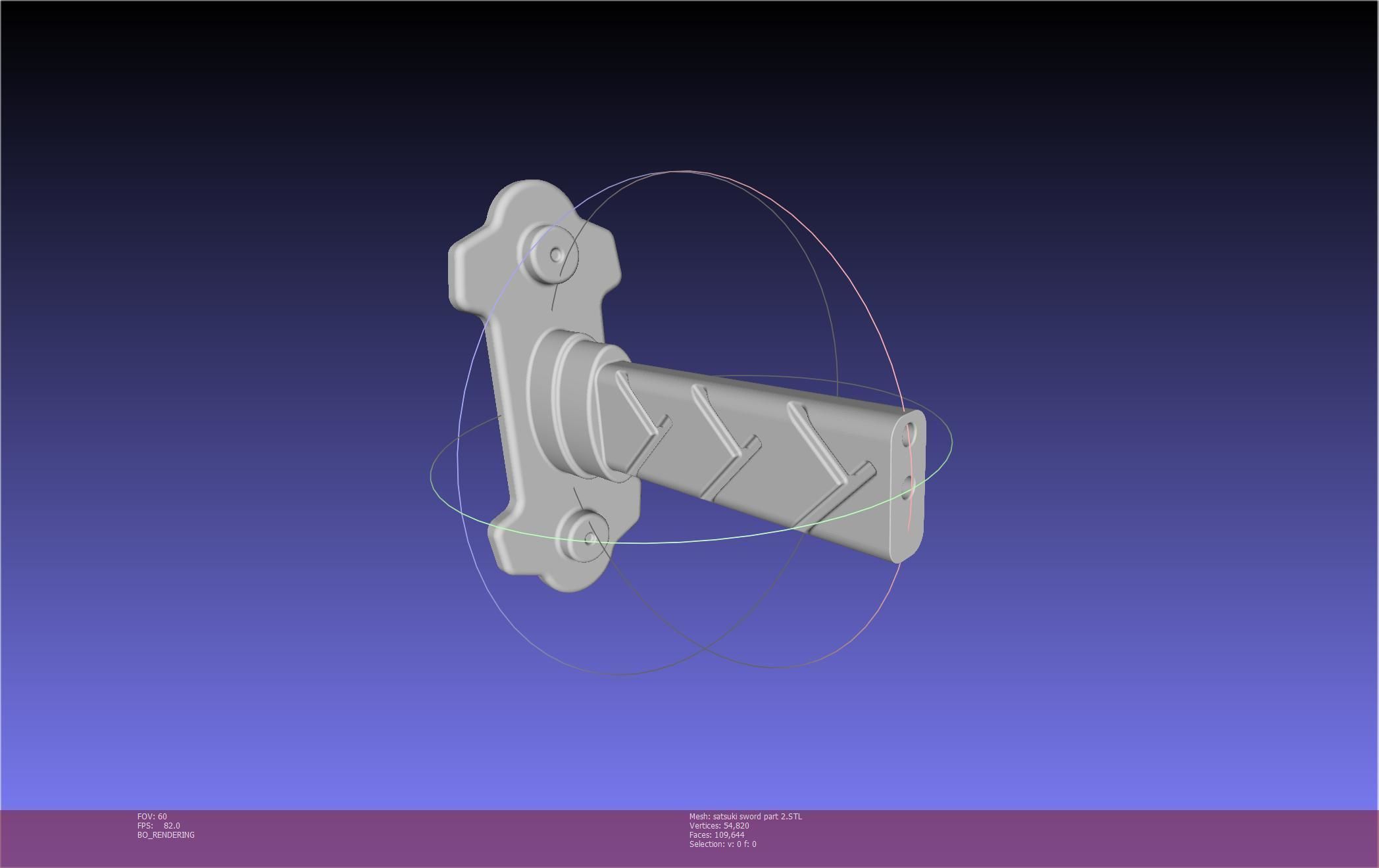 Kill La Kill Satsuki Sword And Sheath Printable Assembly 3D print model_97