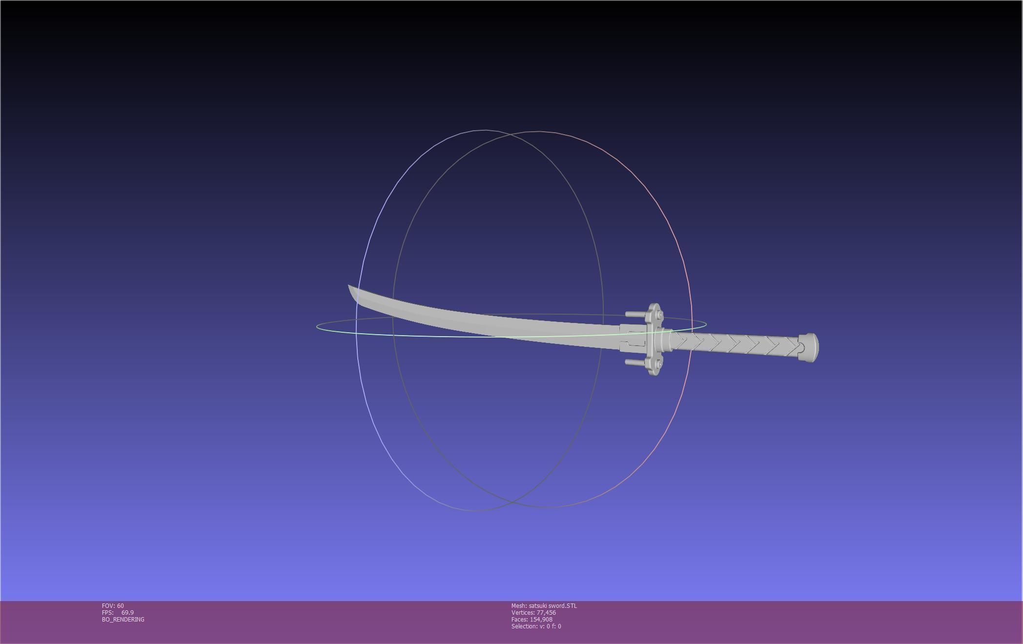Kill La Kill Satsuki Sword And Sheath Printable Assembly 3D print model_73