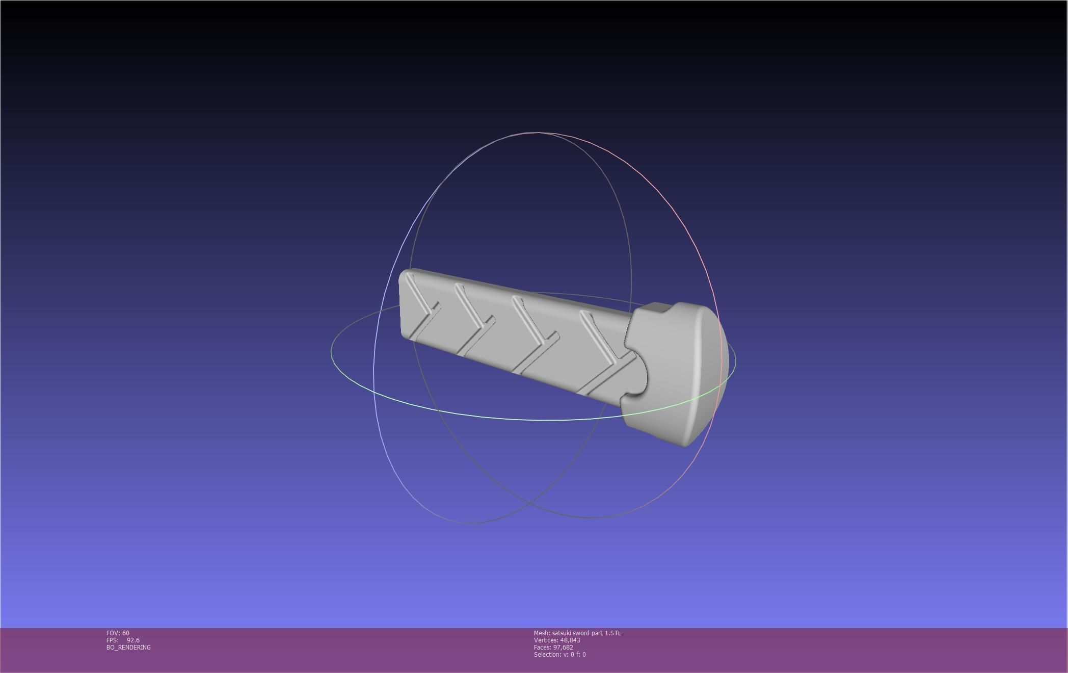 Kill La Kill Satsuki Sword And Sheath Printable Assembly 3D print model_89