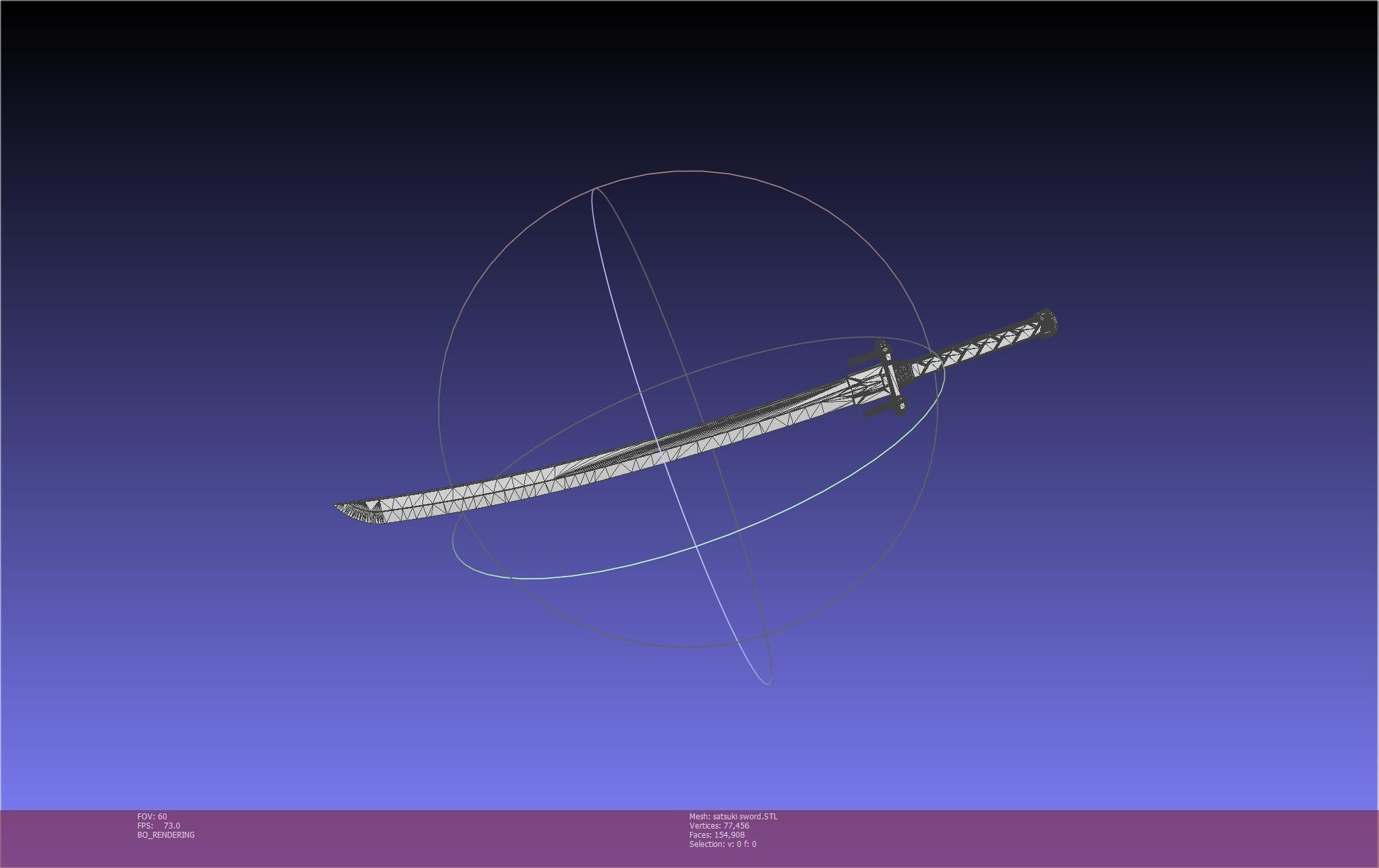 Kill La Kill Satsuki Sword And Sheath Printable Assembly 3D print model_70