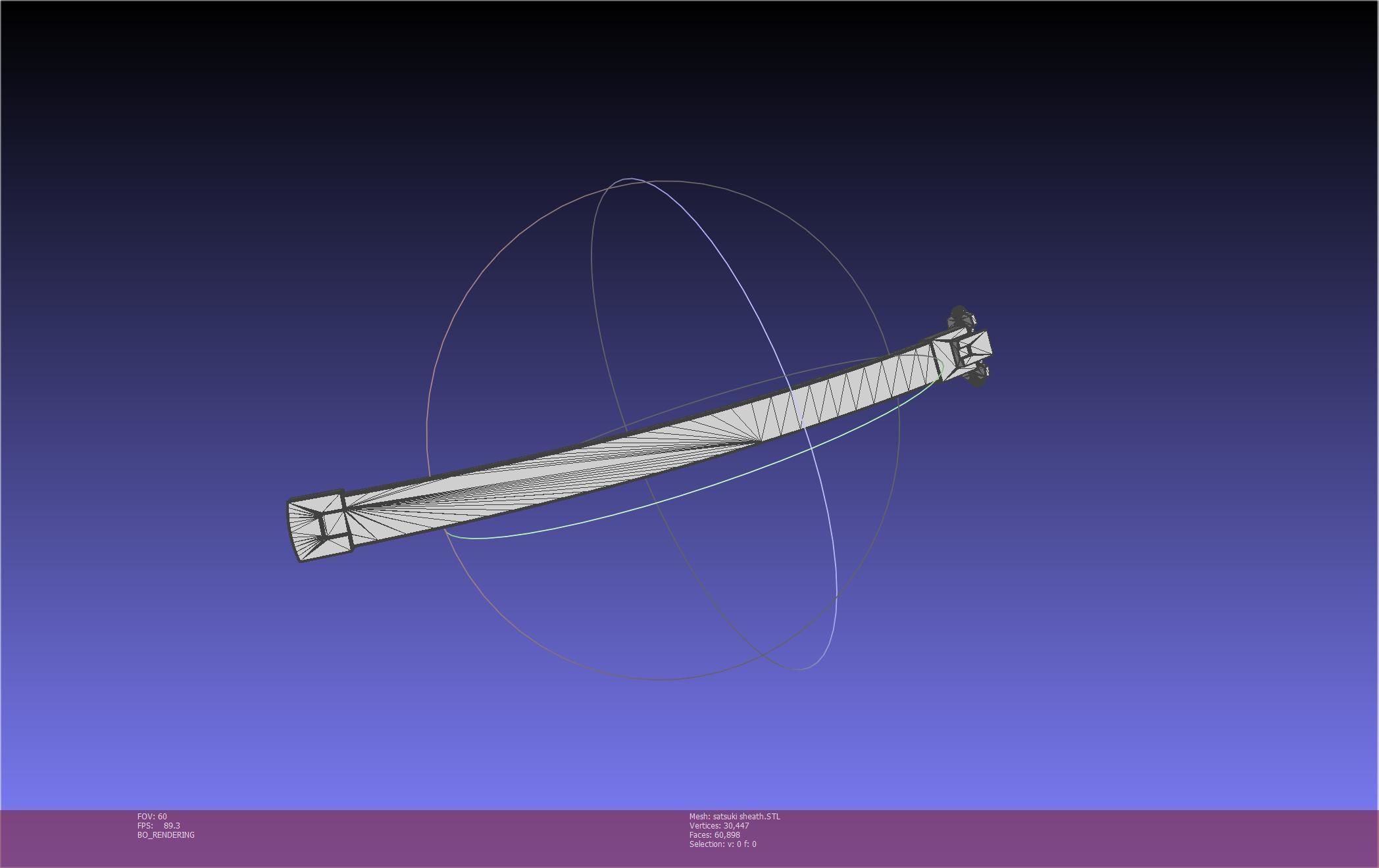 Kill La Kill Satsuki Sword And Sheath Printable Assembly 3D print model_84