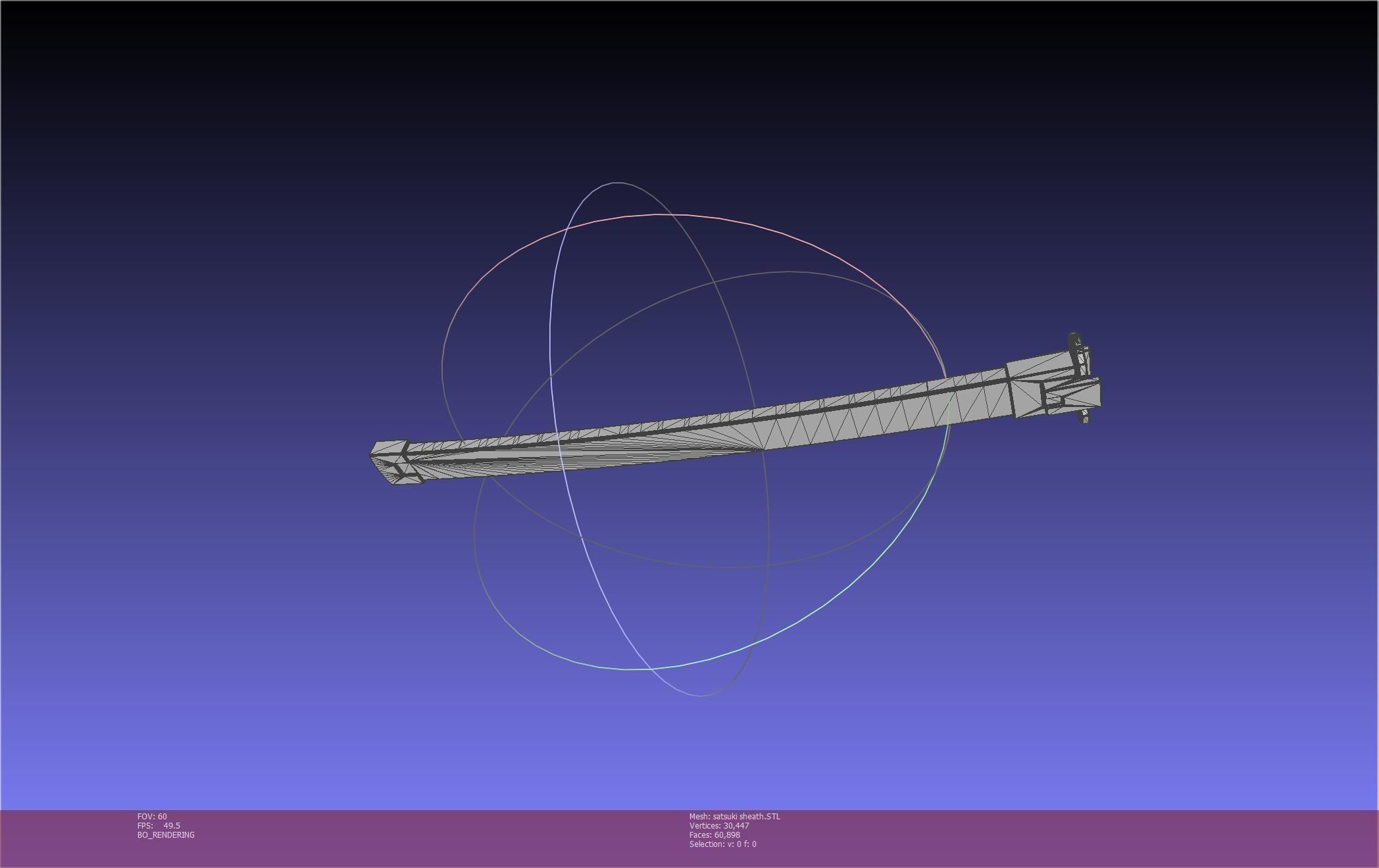 Kill La Kill Satsuki Sword And Sheath Printable Assembly 3D print model_72