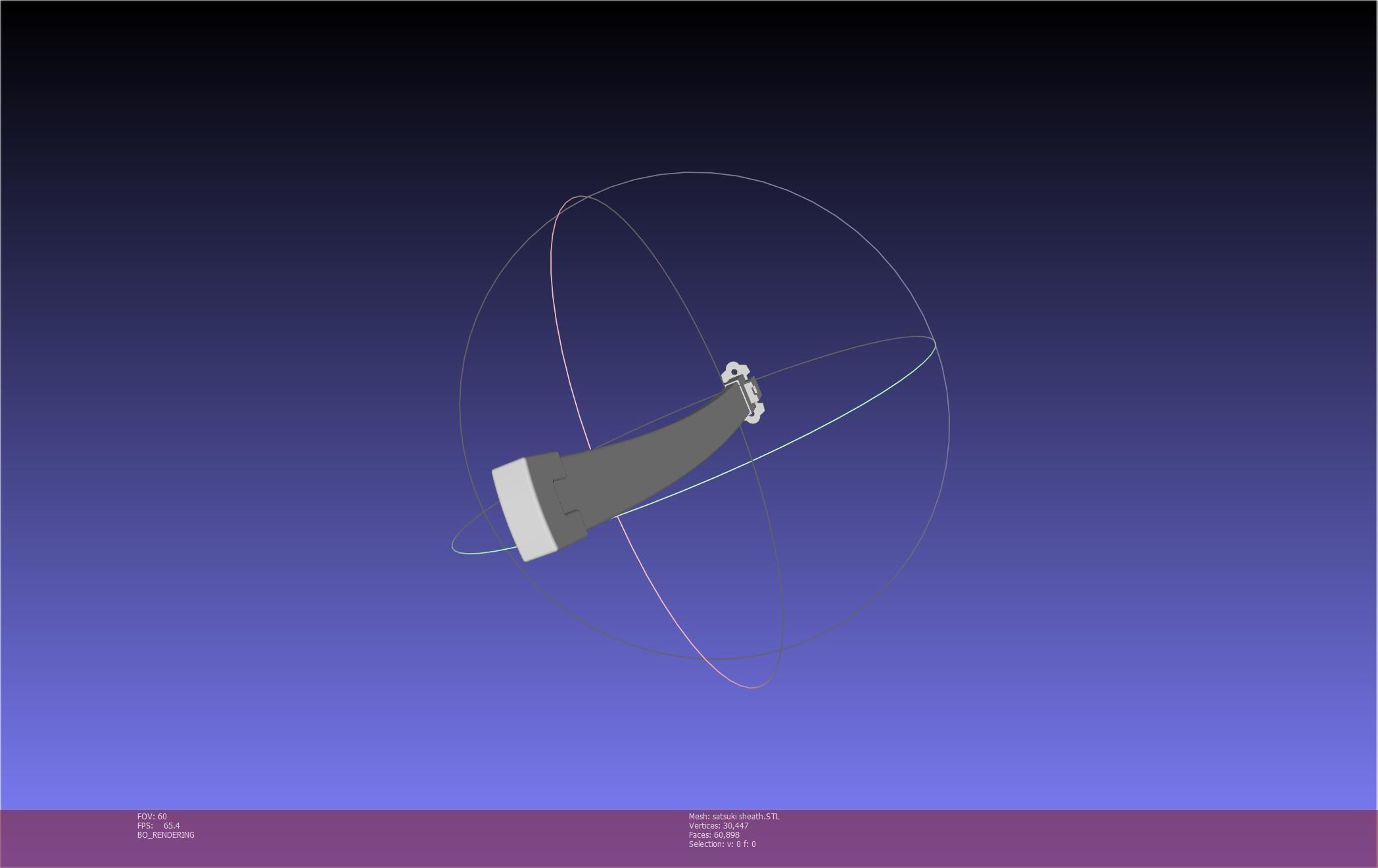 Kill La Kill Satsuki Sword And Sheath Printable Assembly 3D print model_69