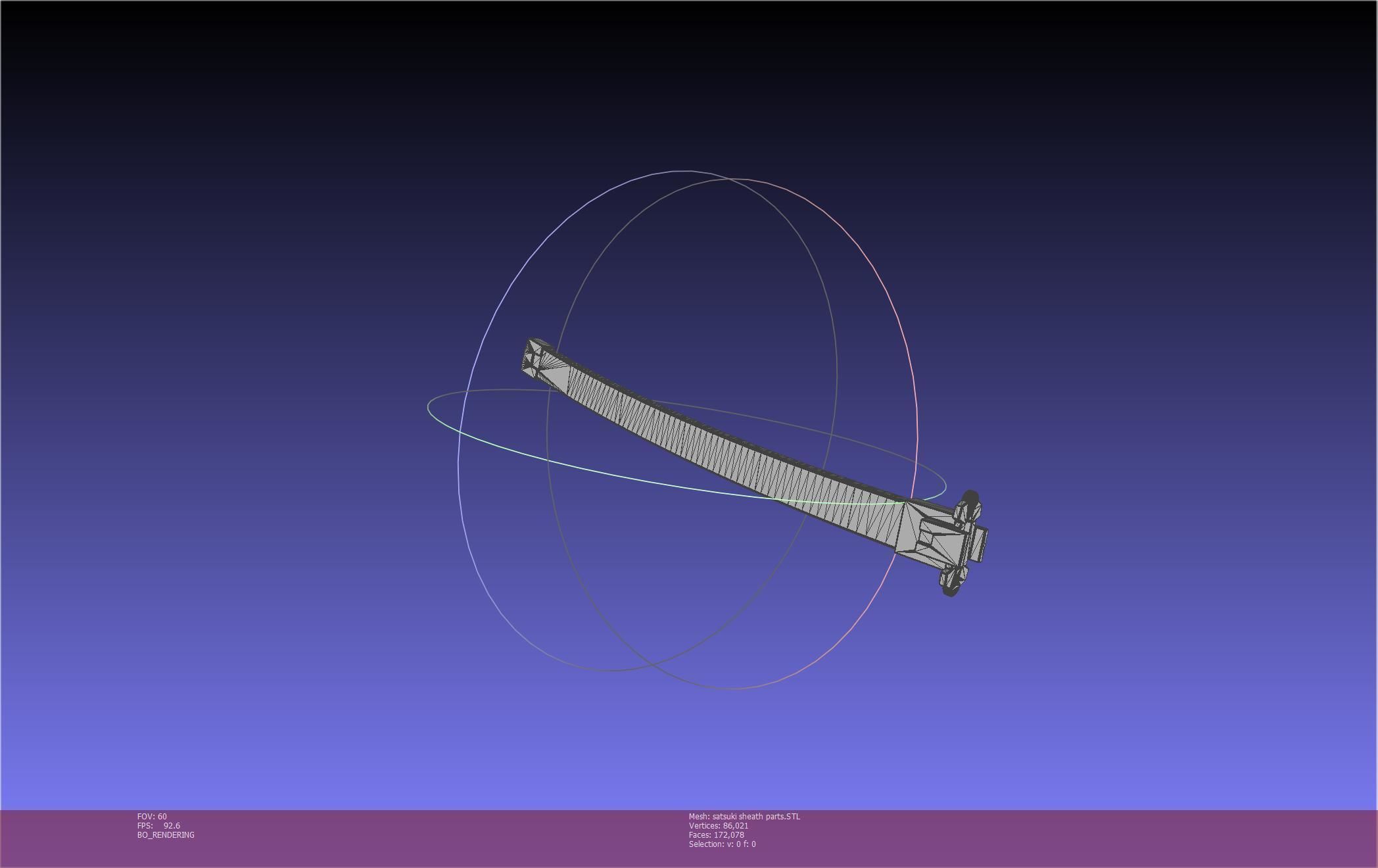 Kill La Kill Satsuki Sword And Sheath Printable Assembly 3D print model_87