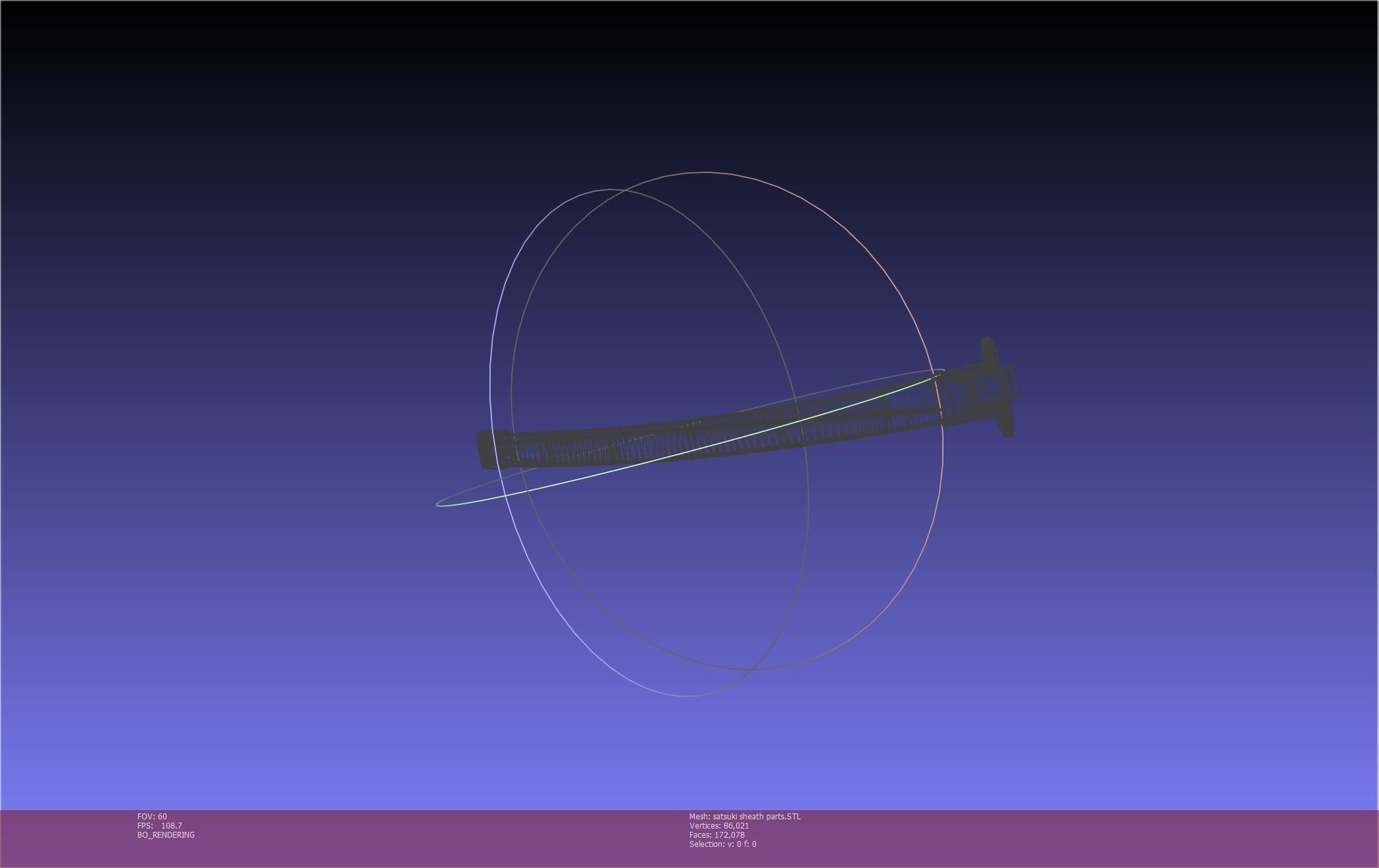 Kill La Kill Satsuki Sword And Sheath Printable Assembly 3D print model_94