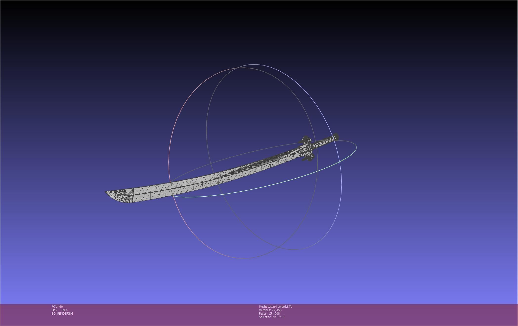 Kill La Kill Satsuki Sword And Sheath Printable Assembly 3D print model_82