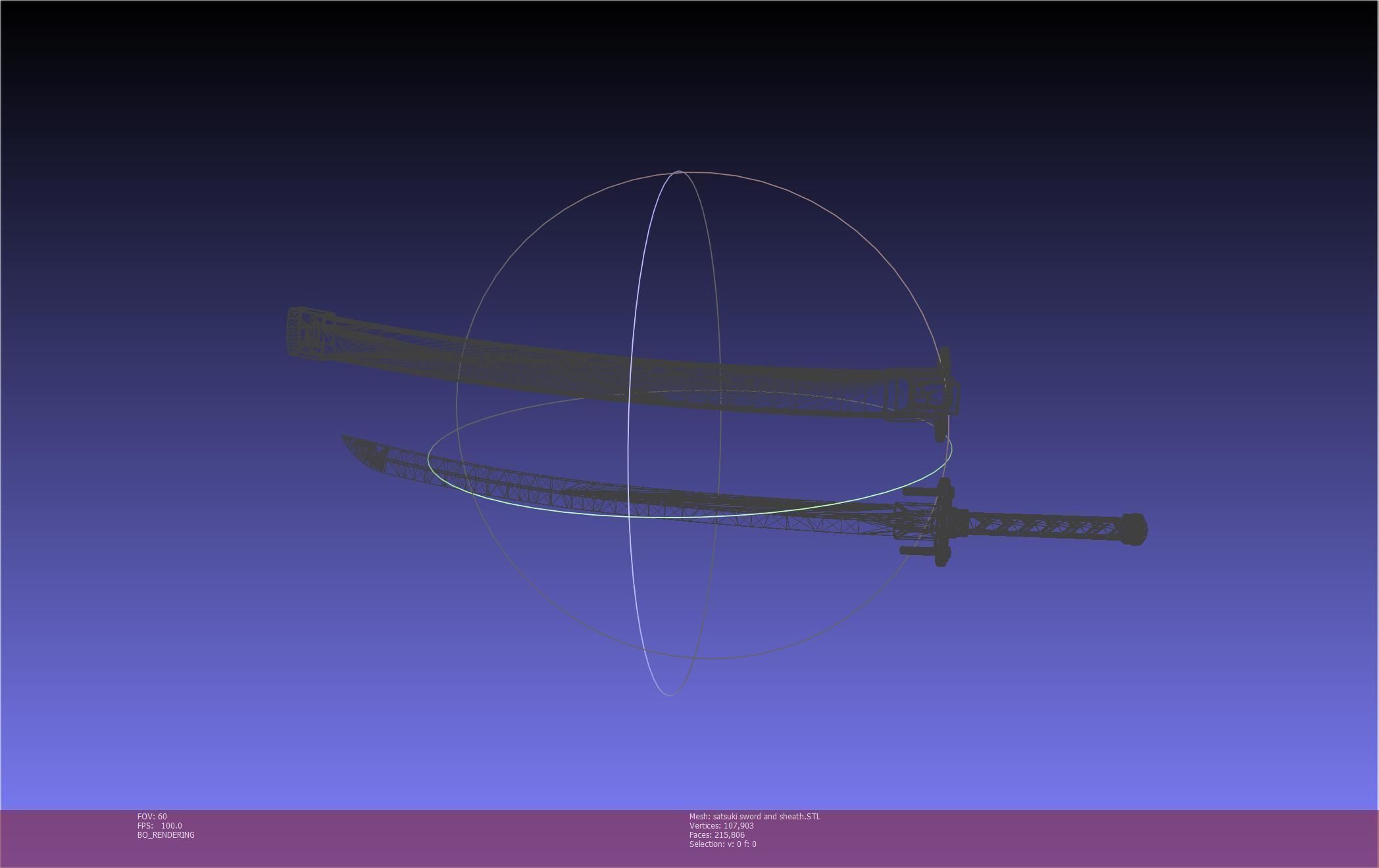 Kill La Kill Satsuki Sword And Sheath Printable Assembly 3D print model_139