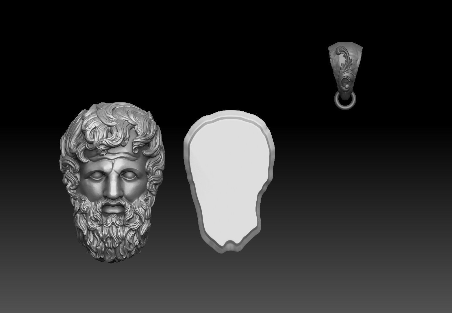 zeus PENDANT 3D print model_4