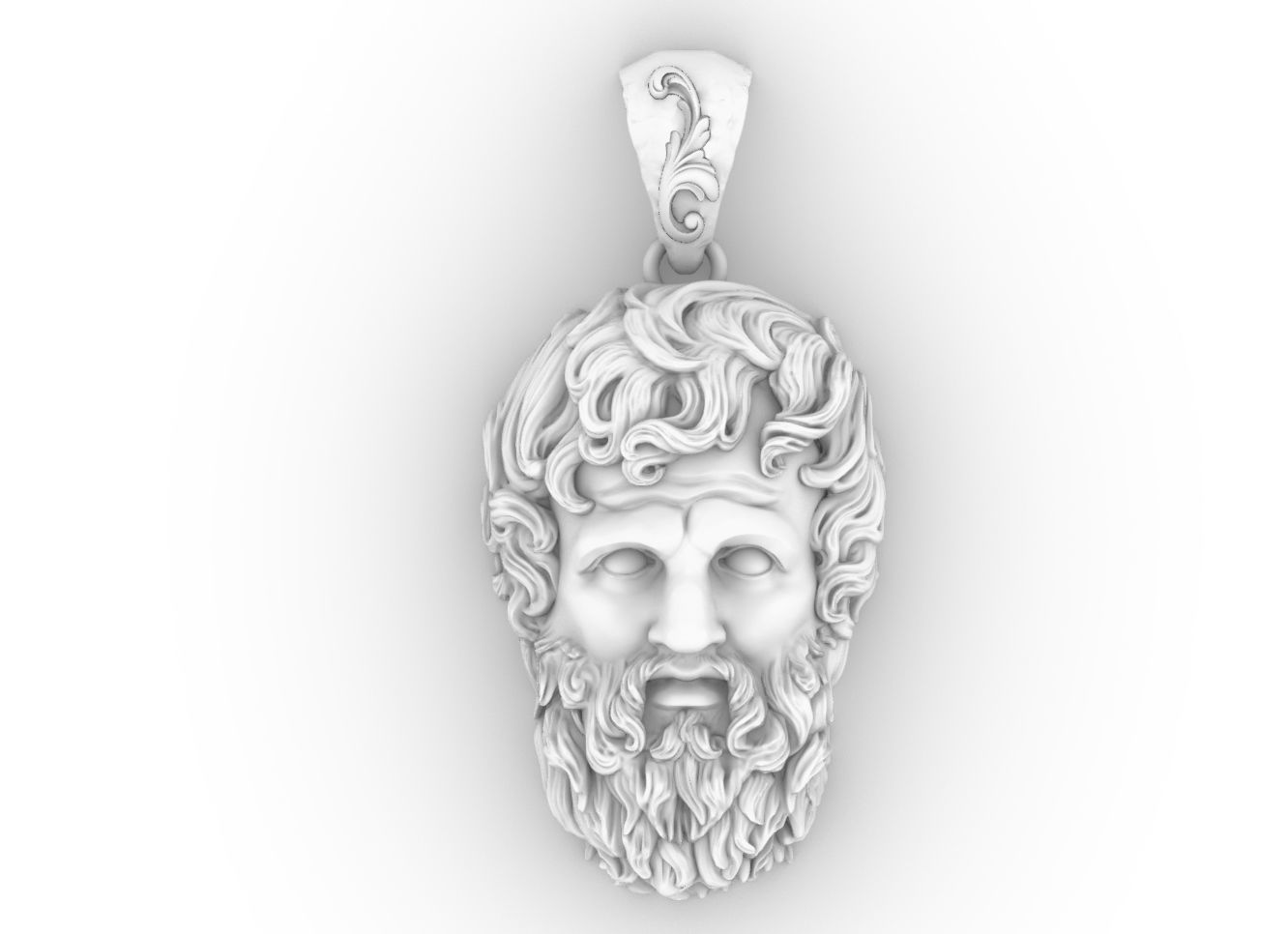 zeus PENDANT 3D print model_7