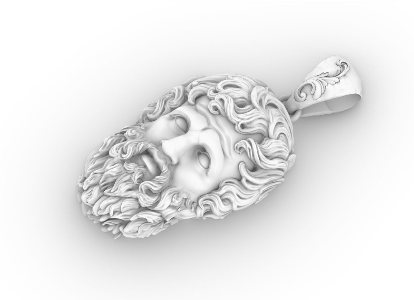 zeus PENDANT 3D print model_6