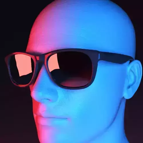 Sporty Risky Sunglasses  Low-poly 3D model