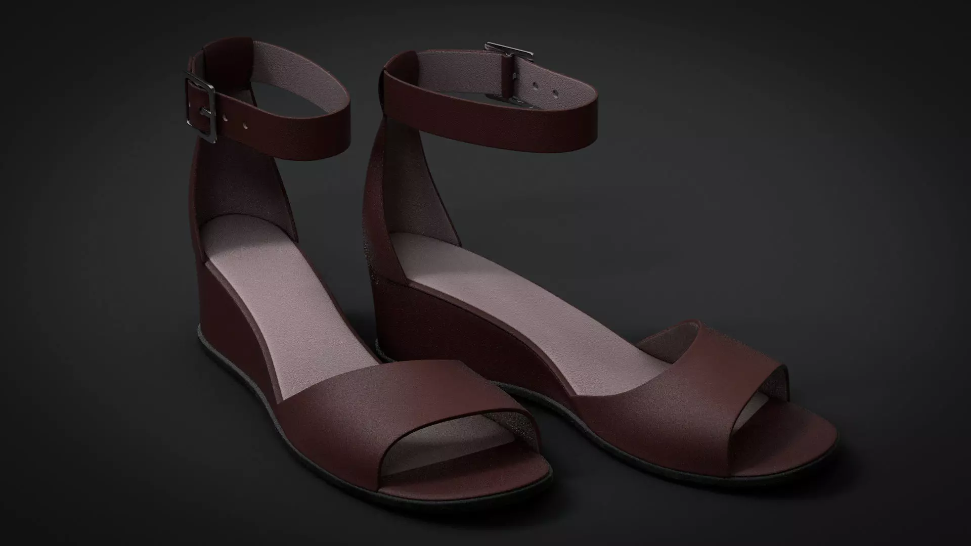 Wedge Sandals Free 3D model