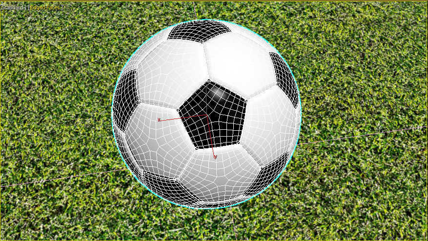 soccer ball Low-poly 3D model_4