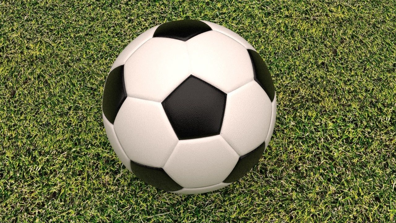 soccer ball Low-poly 3D model_3