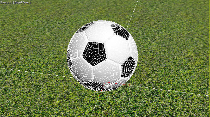 soccer ball Low-poly 3D model_5