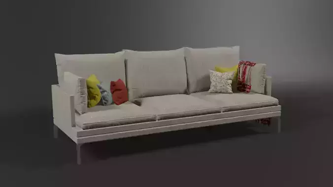 couch sofa with pillows