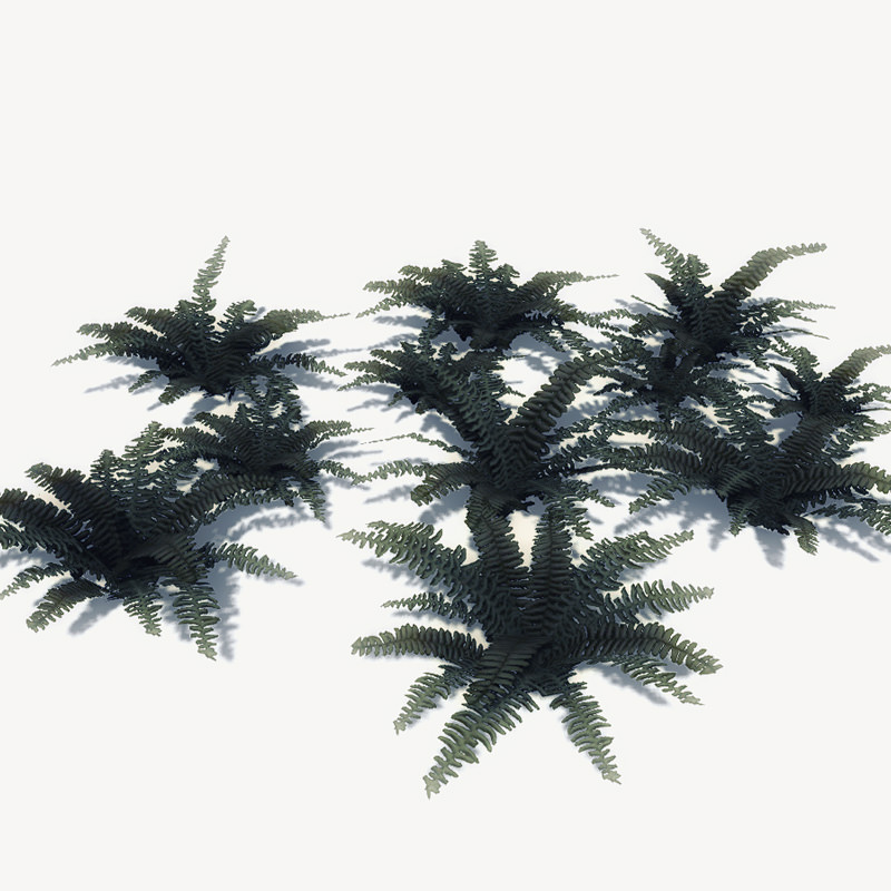20 Ground Plants For Games Low-poly 3D model_8