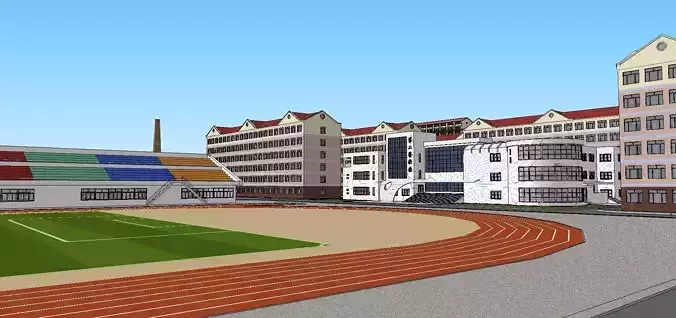 Region-City-School 70 3D model