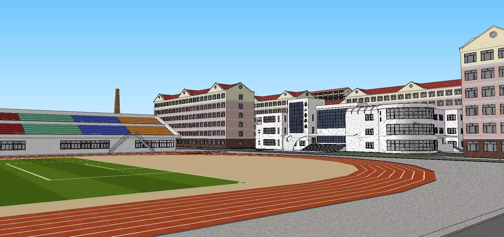 Region-City-School 70 3D model_0