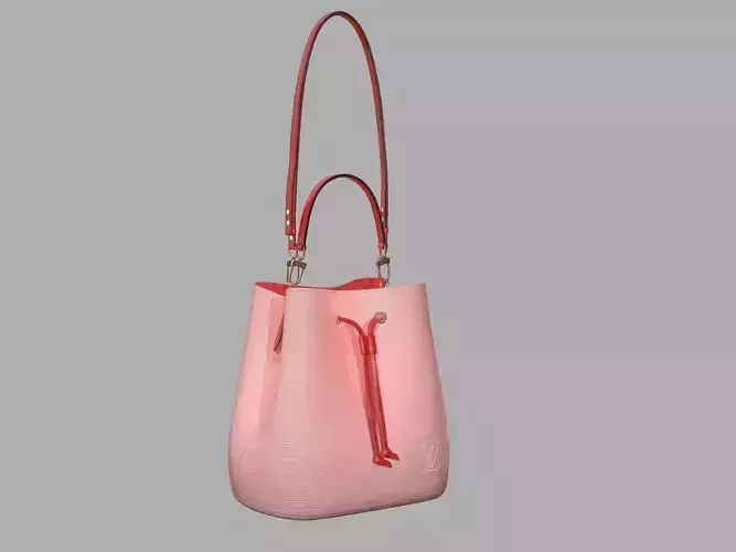 Louis Vuitton Neonoe MM Bag Epi Leather Rose Ballerine Pink Low-poly 3D model