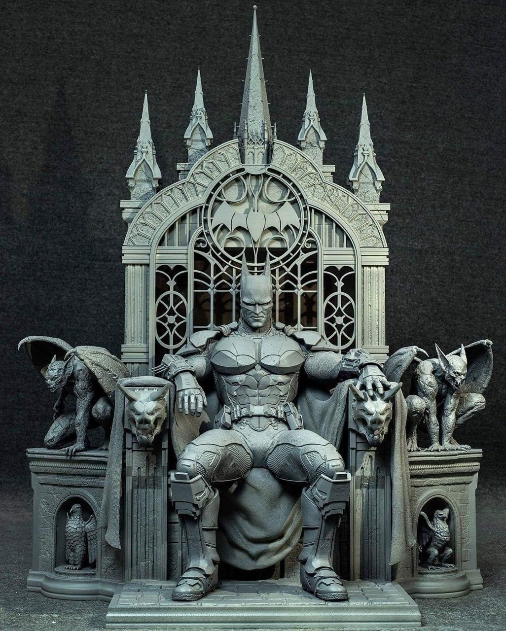 BATMAN ON THRONE - 3D PRINTABLE FIGURE